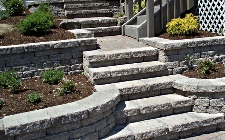 Landscape stone steps