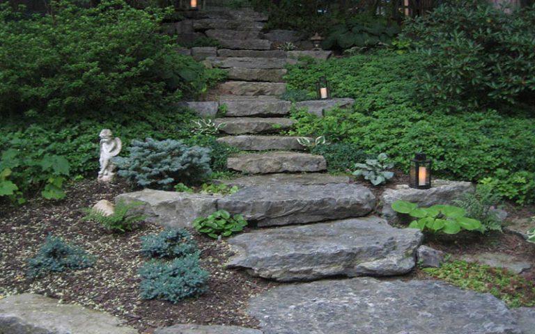 Landscape stone steps