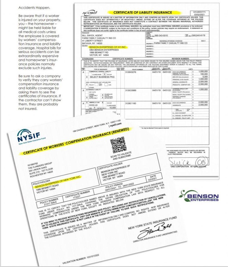 Insurance document example
